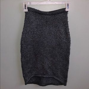 Gray Knit Tobi Skirt